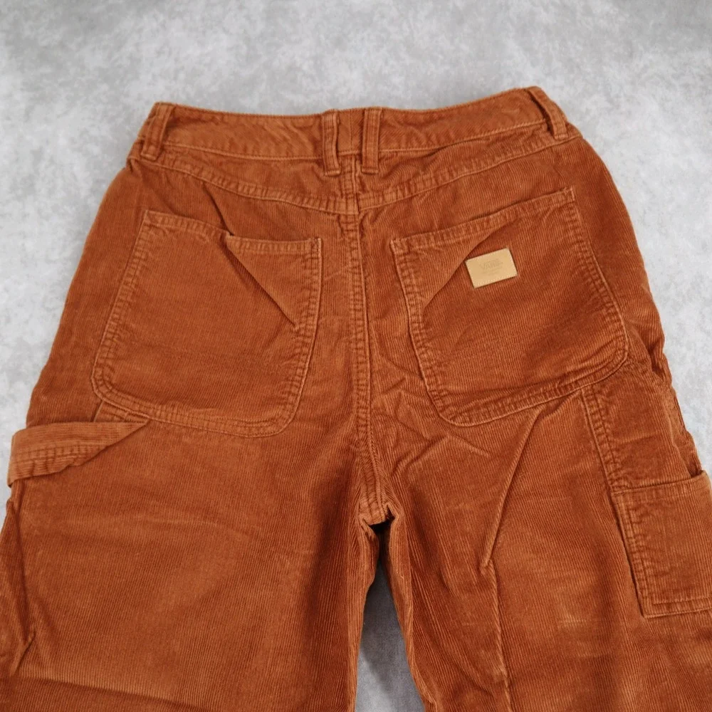Vans Corduroy Pants Carpenter Brown Size 28 Double Knee Baggy Skater Gorpcore